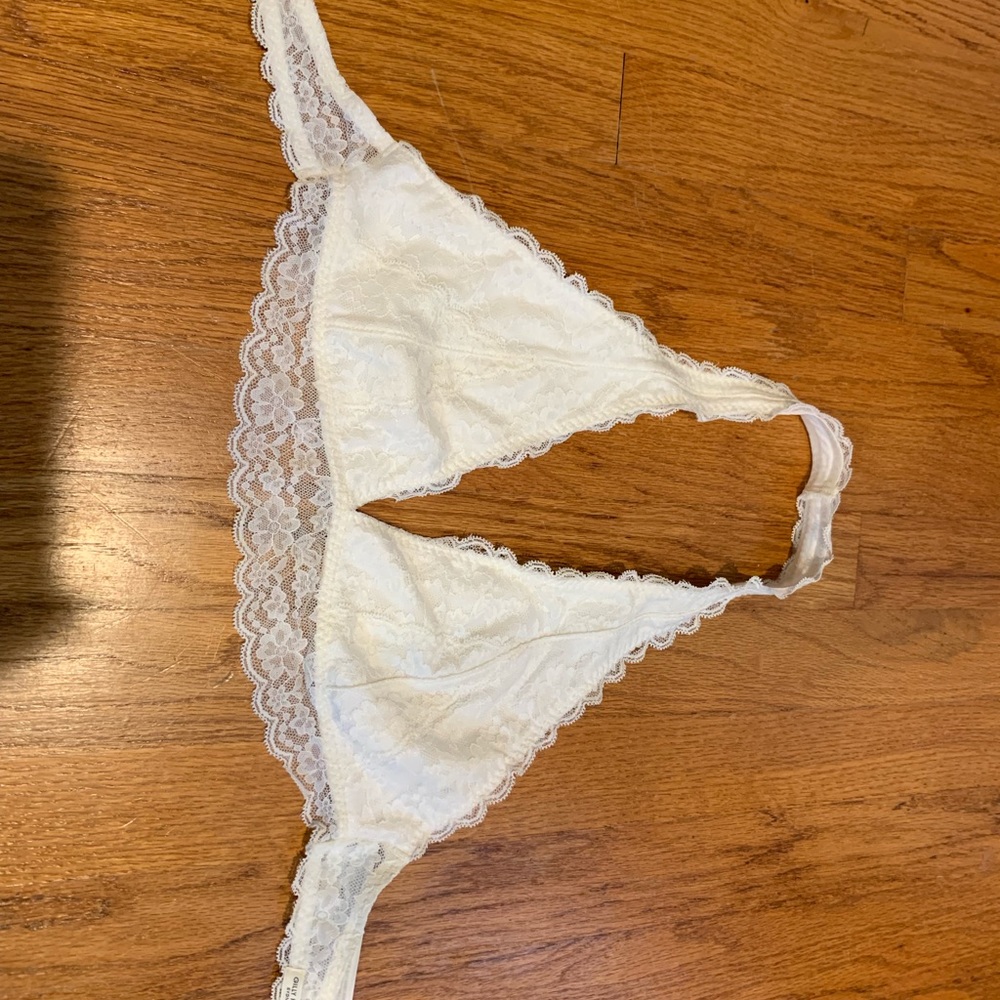 white bralette